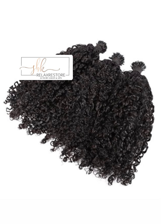 Puerto Rican Kinky Curly Microlinks (iTips) | 100 count